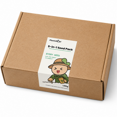 5-in-1 Seed Pack (Daisy, Mini Sunflower, Basil, Mimosa, Lavender)