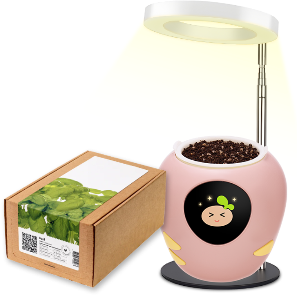 Plantbot smart pet planter pot add-on 5-in-1 seed pack and grow light